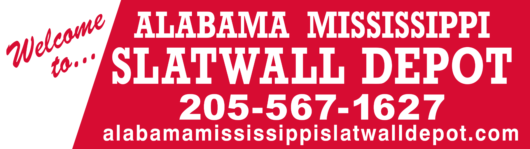 Alabama Mississippi Slatwall Depot Logo - About Us - Contact Us